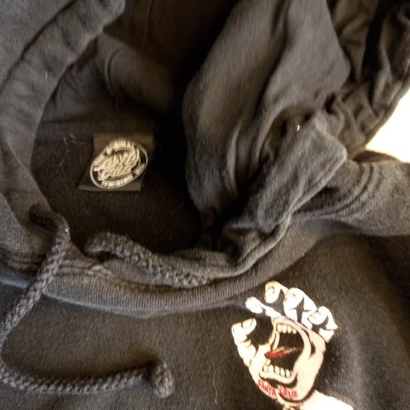 Santa Cruz Hand Skateboard Hoodie Sweatshirt (S) - Picture 3 of 7
